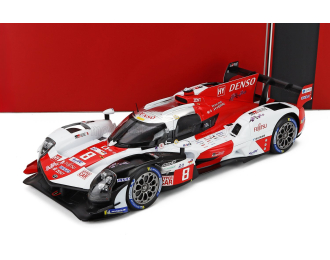 TOYOTA GR010 Hybrid #8 Team Toyota Gazoo Racing 2nd 24h LeMans Sebastien Buemi, Brendon Hartley, Ryo Hirakawa (2023), red / white
