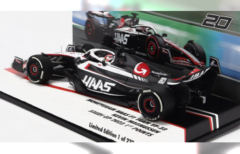 HAAS F1 Casco Helmet Haas Fw23 Team Moneygram Haas N20 Saudi Arabia Gp (2023) Kevin Magnussen, White Black Red