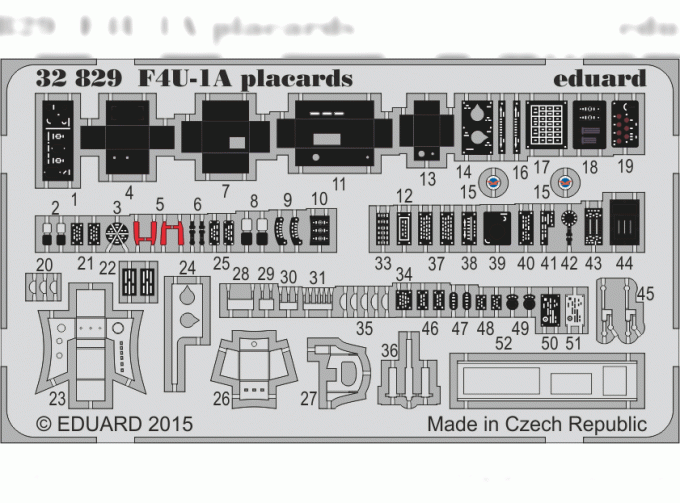 Фототравление для F4U-1A placards