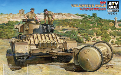 Сборная модель Valentine Mk. III with Rotatrailer