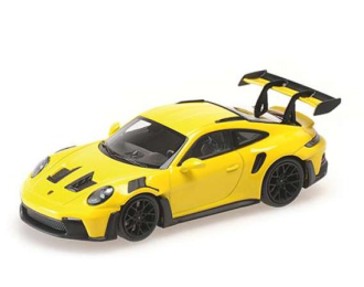 PORSCHE 911 (992) GT3 RS (2024), yellow with black wheels