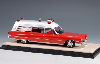 CADILLAC Miller-Meteor Ambulance (1968), Red/White