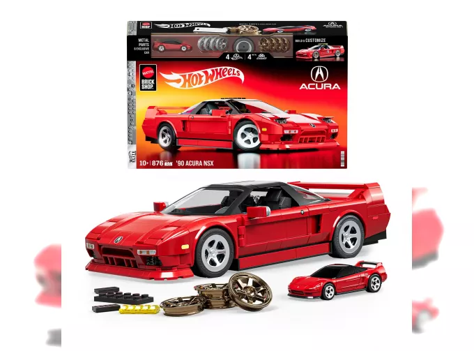 Конструктор ACURA Nsx Coupe - 876 Pcs + V-series (1990), Red