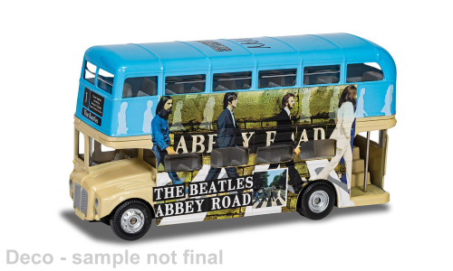 The Beatles London Bus, Abbey Road (1969), beige/blue