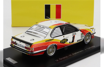 BMW 6-series 635 Csi Team Bmw Italia №1 24h Spa (1983) Umberto Grano - Helmut Kelleners - Johnny Cecotto, White Orange Yellow