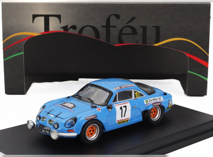 RENAULT Alpine A110 №17 7th Rally Ypres (1977) Maurice Nusbaumer - Annie Gourdain, Light Blue