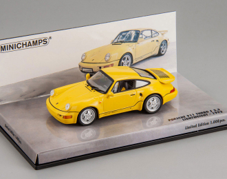 PORSCHE 964 Turbo S 3.3 "Light weight" (1992), yellow