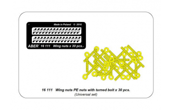 Wing nuts PE nuts with turned bolt x 30 pcs