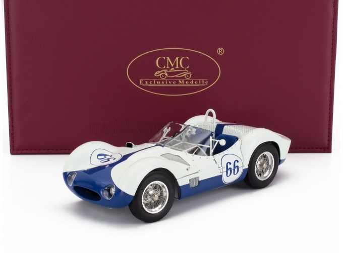 MASERATI Tipo 61 2.9l S4 Spider Birdcage №66 Winner Castle Rock Colorado Scca (1960) Jim Hall, White Blue