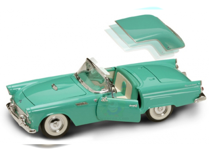 FORD Thunderbird 1955 г., Road Signature 1:18, бирюзовый