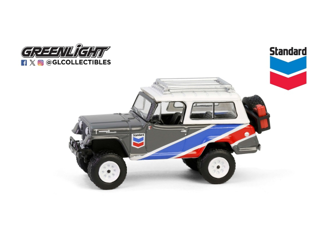 JEEP Jeepster Commando 4x4 с внедорожным оснащением "Chevron" 1970 Grey/Blue/Red/White