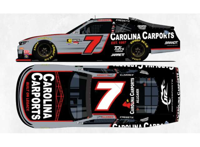 Chevrolet #7 Justin Allgaier *Carolina Carports*, various 2026