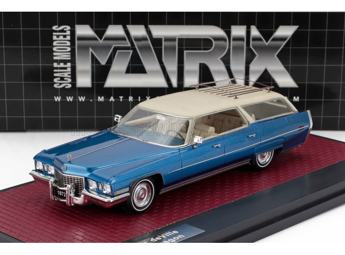 CADILLAC DeVille ASC Stationwagon (1972), blue metallic / beige