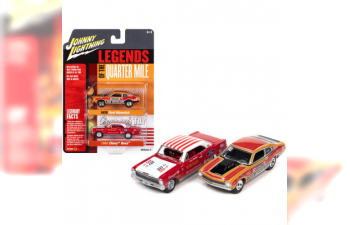 FORD Maverick Dyno Don Nicholson (1970) , Orange/ Red/Black, CHEVROLET Nova Bill Jenkins (1966), Red/White