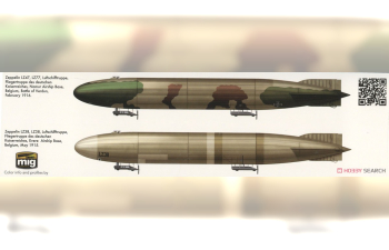 Сборная модель Zeppelin P Class Airship