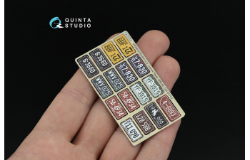 3D Декаль Автомобильные номера США, западные штаты, 1950-1960 (для всех моделей) (на метал. основании), часть2