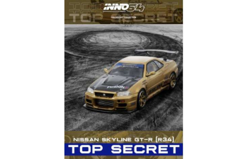 NISSAN Top Secret R34 GT-R, gold