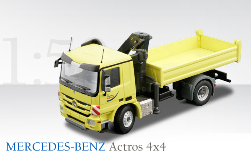 MERCEDES-BENZ Actros 4x4 Allrad m. Ladekran, 1:50