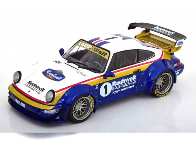 PORSCHE 911 964 Rwb Rauh Welt N1 Racing (1992), White Blue