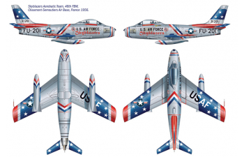 Сборная модель Самолет F-86F Sabre Jet ''Skyblazers''