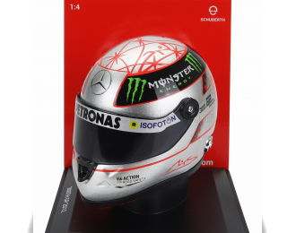 SCHUBERTH HELMET F1  Casco Helmet Mercedes Gp Spa 300th Gp 2012 Michael Schumacher, Silver Red Black