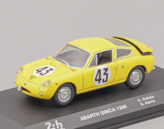 SIMCA Abarth 1300 Team Equipe Nationale Belge №43 24h Le Mans (1962) Claude Dubois - Georgers Harris, yellow