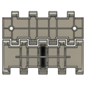 Сборные траки вафельные + разрезные Тип-34, Тип 2