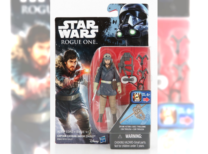 STAR WARS Rogue One Captain Cassian Andor Eadu Figure Cm. 9.5, Blue Beige