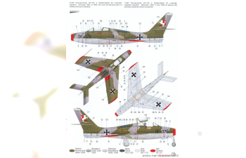 Сборная модель F-84F Thunderstreak 'Luftwaffe' HI-TECH