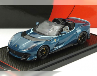 FERRARI 812 Competizione A Spider (2022) - Black Wheels, Blu Capri - Bleu Green Met