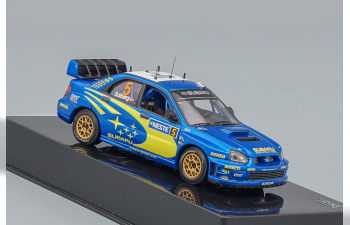 SUBARU Impreza WRC #5 P.Mills P.Solberg Rally Finland (2005), blue