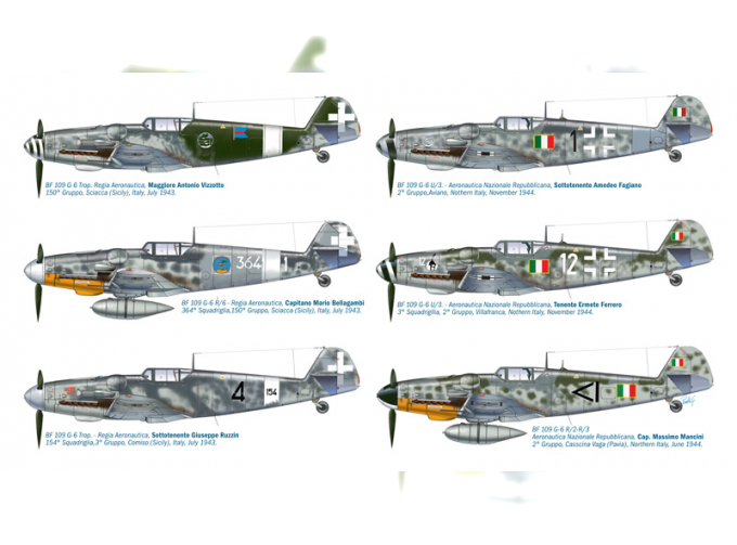 Сборная модель Самолет Bf 109 G-6 ''Italian Aces''