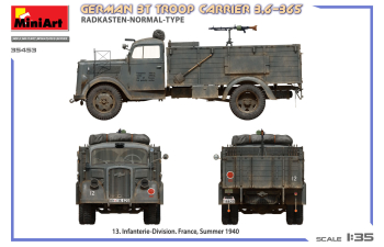 Сборная модель OPEL Blitz Truck 3t Troop Carrier Military (1942)