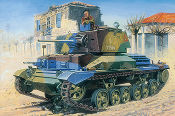 Сборная модель CRUSIER TANK Mk.II/IIA/IIA CS British crusier tank A 10 Mk.I/IA/IA/ CS (3in1)