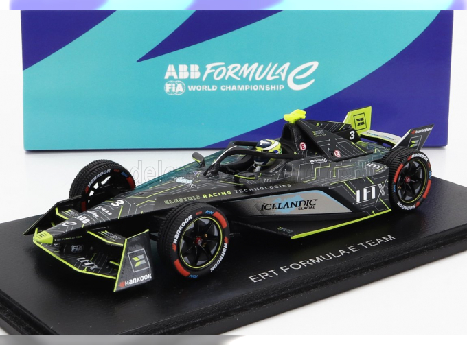 ERT Formula-e X24 Team Ert №3 Season (2023-2024) Sergio Sette Camara, Grey Yellow