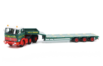 MERCEDES-BENZ LPS 2032 SZ с полуприцепом Willi Oepen, red/green