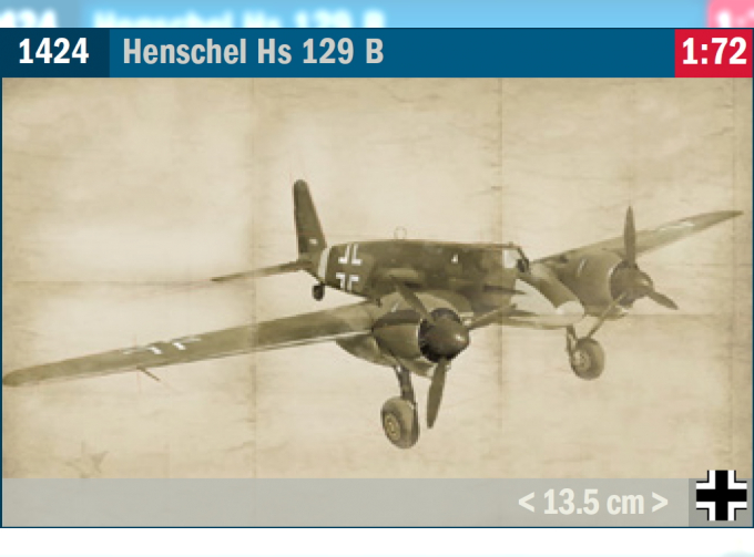 Сборная модель Henschel Hs 129 B