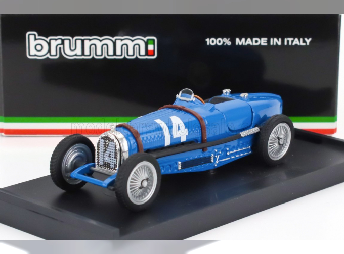 BUGATTI F1 Tipo 59 №14 France Gp (1934) Tazio Nuvolari, Bluette