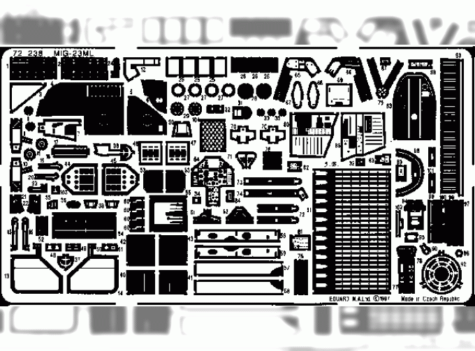 Фототравление для MiG-23ML ITA