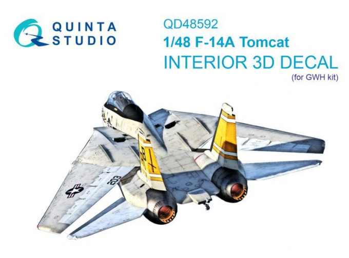 3D Декаль интерьера кабины F-14A Tomcat (GWH)