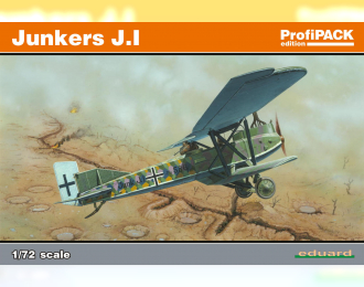 Сборная модель Самолет-биплан Junkers J.I