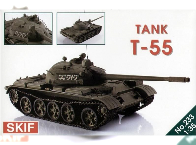 Сборная модель Советский средний танк Т-55