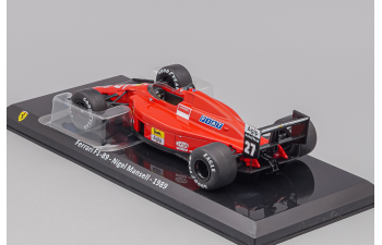 FERRARI F1 F1-89 №27 Season (1989) Nigel Mansell - Con Vetrina - With Showcase, Red Black