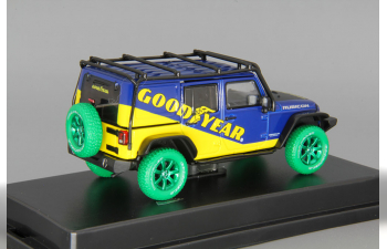 JEEP Wrangler 4х4 Unlimited "Goodyear" 5-dr Hard Top (2016), blue (зеленые колеса!)