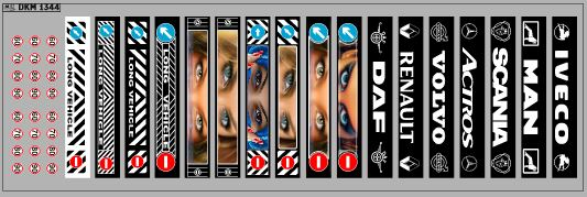 Декаль Брызговик для гузовиков и прицепов вариант 35