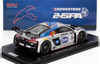AUDI R8 Lms Gt3 Evo Ii 5.2l V10 Team Sainteloc Racing №26 24h Spa (2024) Alban Varutti - Gilles Stadsbader - Ivan Klymenko - Markus Paverud, Silver Blue Red