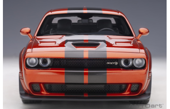 Dodge Challenger SRT Hellcat Widebody - 2018 (go mango/dual gunmetal center stripes)