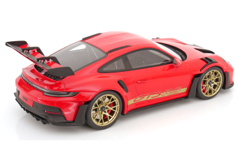 PORSCHE 911 (992) GT3 RS (2021), red golden