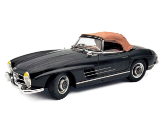 MERCEDES-BENZ 300SL Roadster Spider Soft-Top Closed (W198) (1954), black/brown