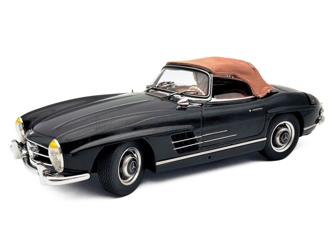 MERCEDES-BENZ 300SL Roadster Spider Soft-Top Closed (W198) (1954), black/brown